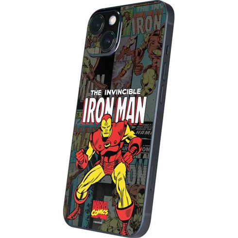 Marvel Classic Comics Iron Man Action Vintage iPhone 14 Skin